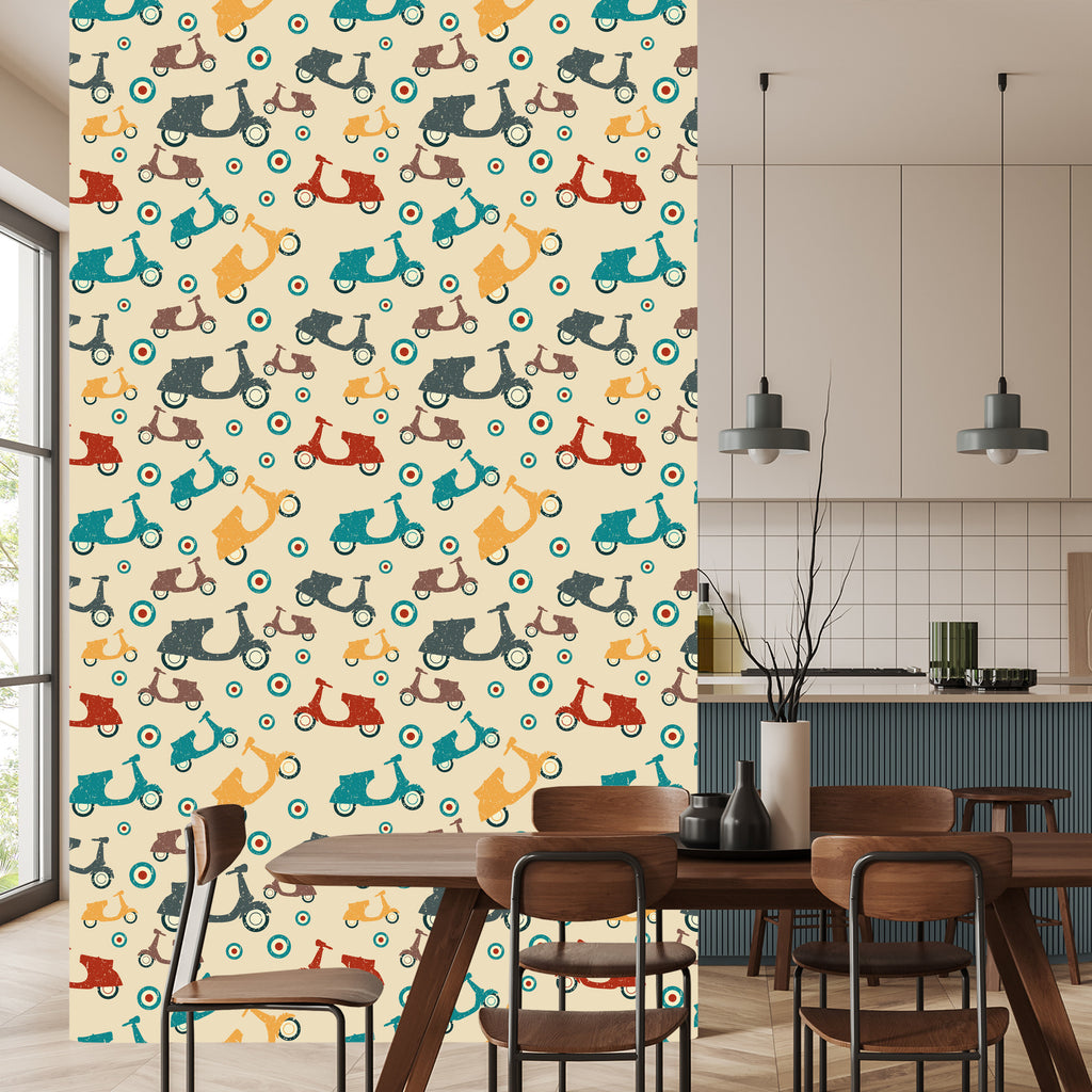 Tapeta Skutery W Stylu Vintage