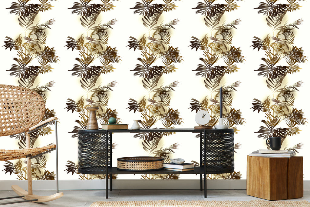 Tapeta Liście Palmowe Akwarela