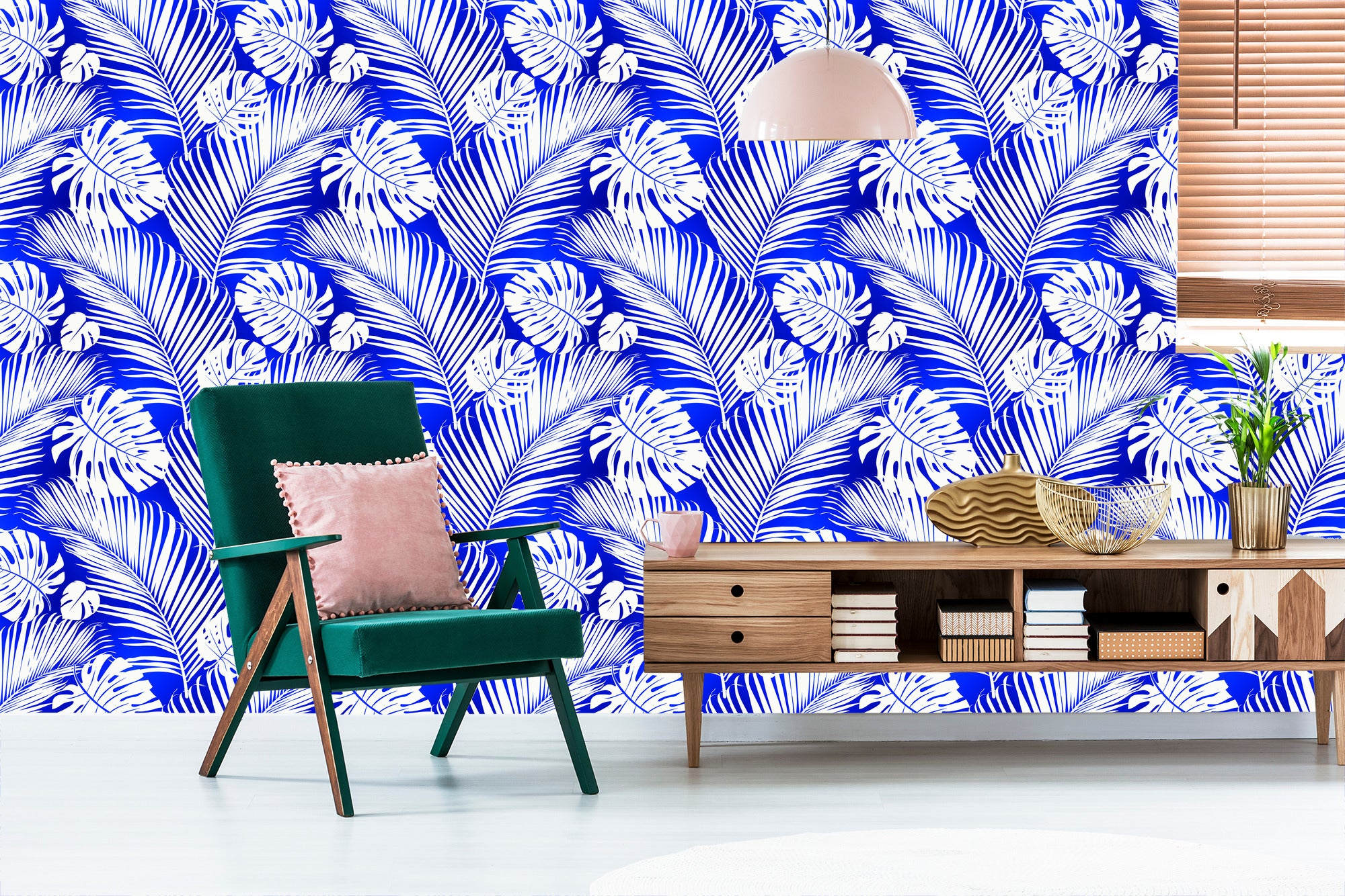Tapeta Liście Monstera I Palmy