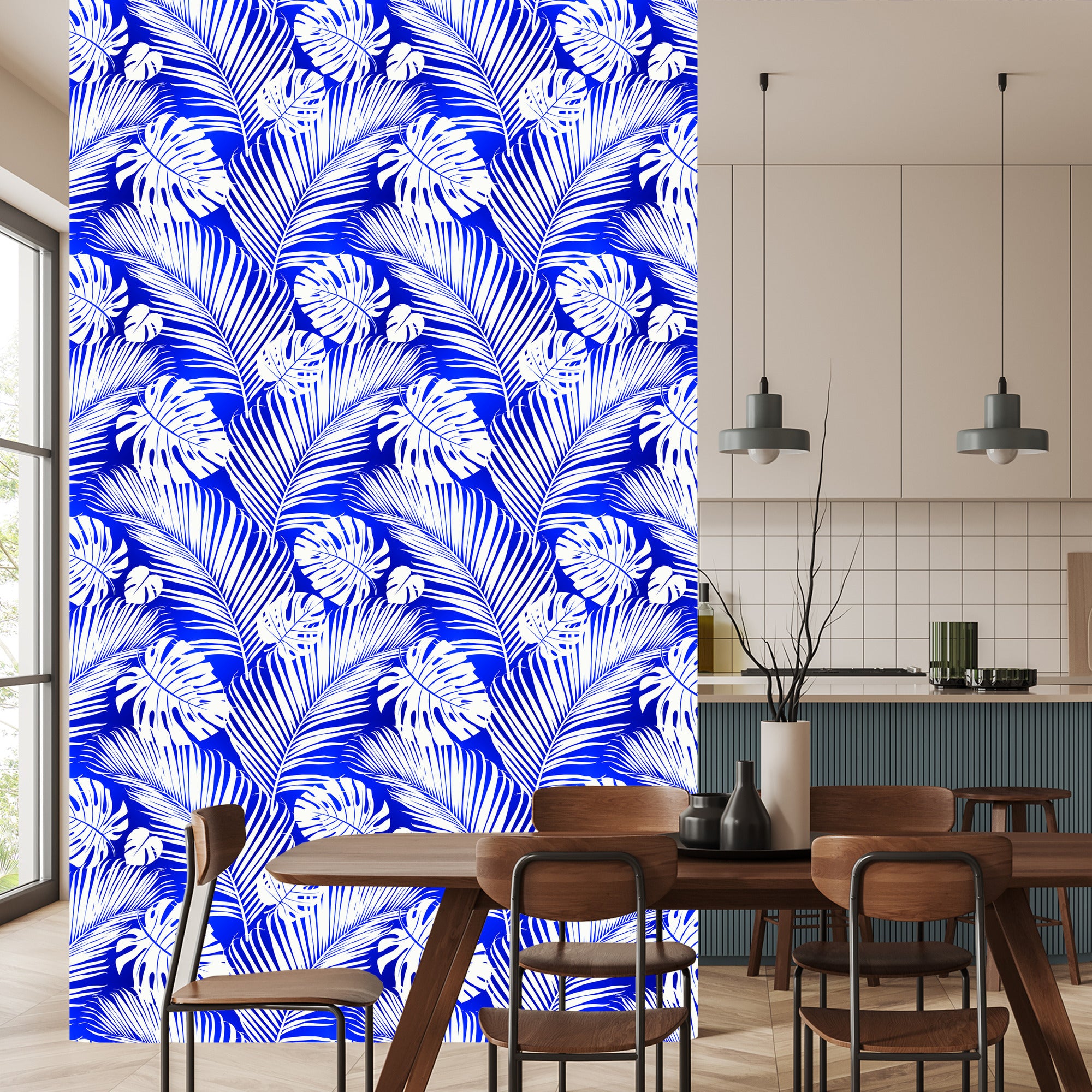 Tapeta Liście Monstera I Palmy