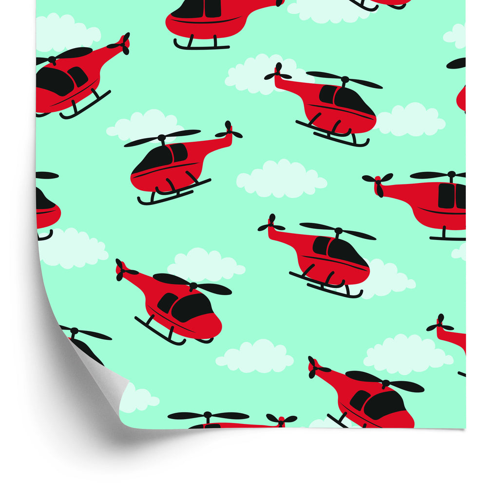 Tapeta Czerwone Helikoptery