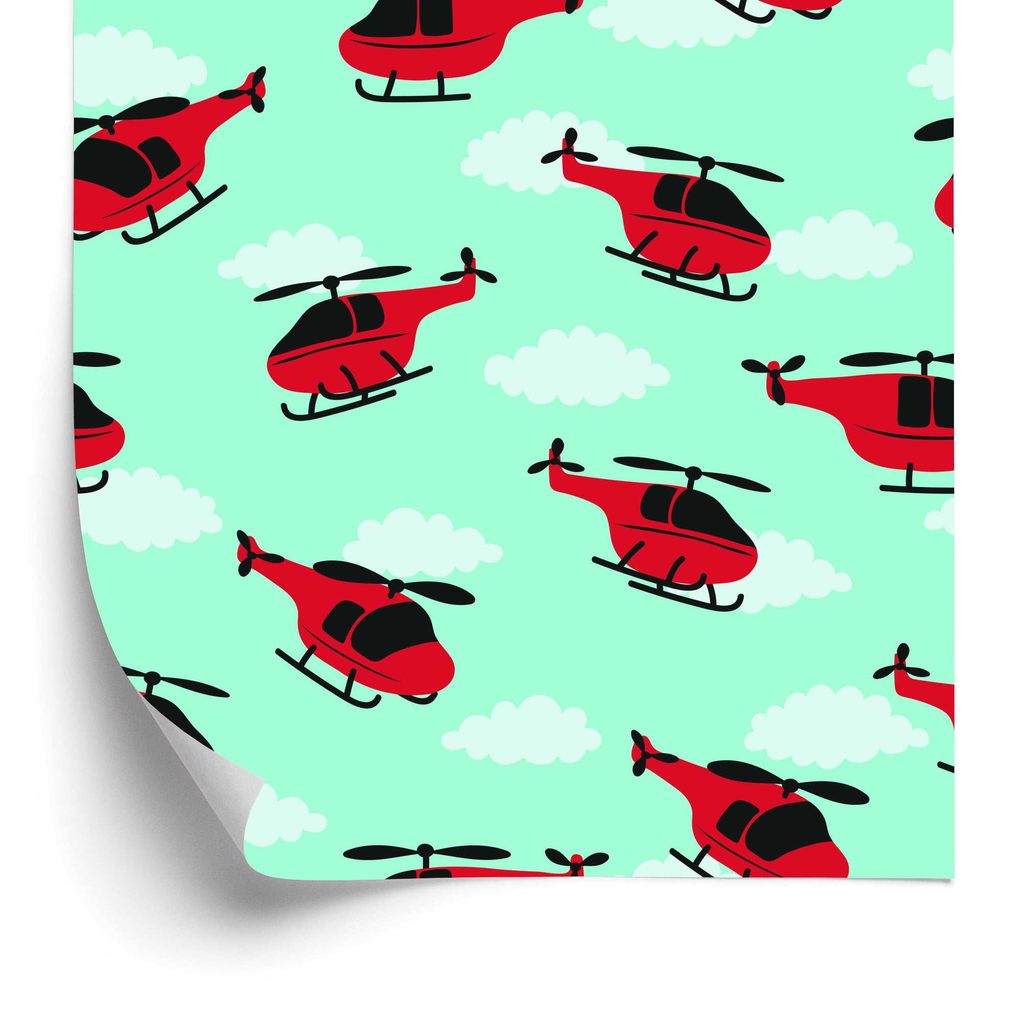 Tapeta Czerwone Helikoptery