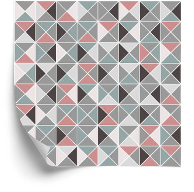 Tapeta Geometryczna - Kolorowe Romby
