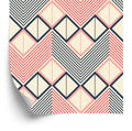 Tapeta Geometryczne Wzory W Stylu Retro