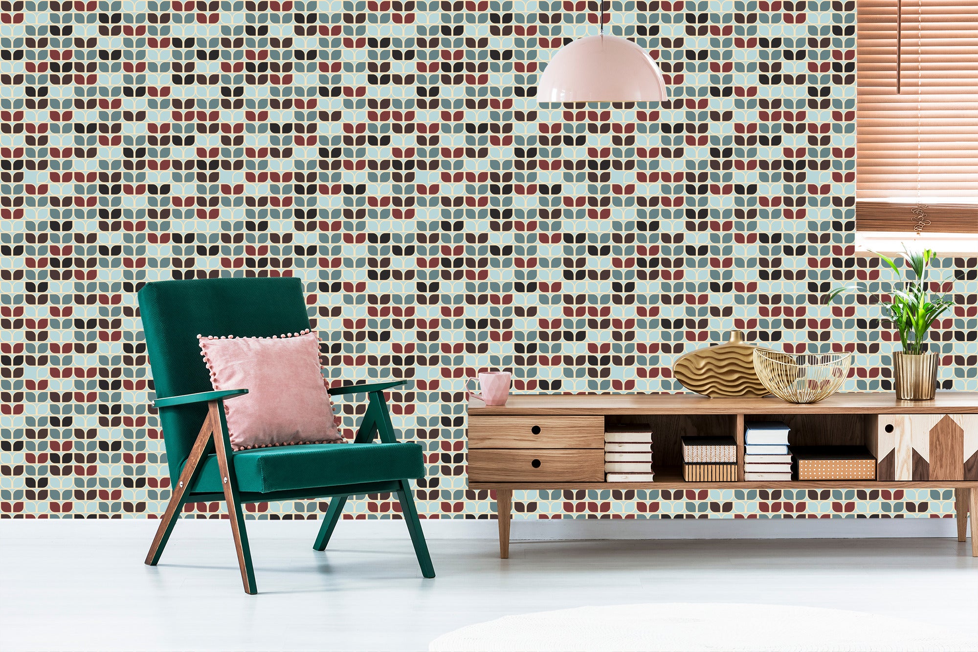 Tapeta Geometryczne Wzory Retro