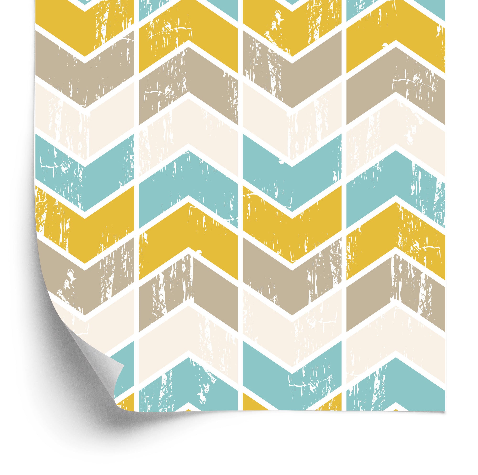 Tapeta Kolorowe Wzory Geometryczne Retro