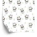 Tapeta Pandy Z Liśćmi W Tle