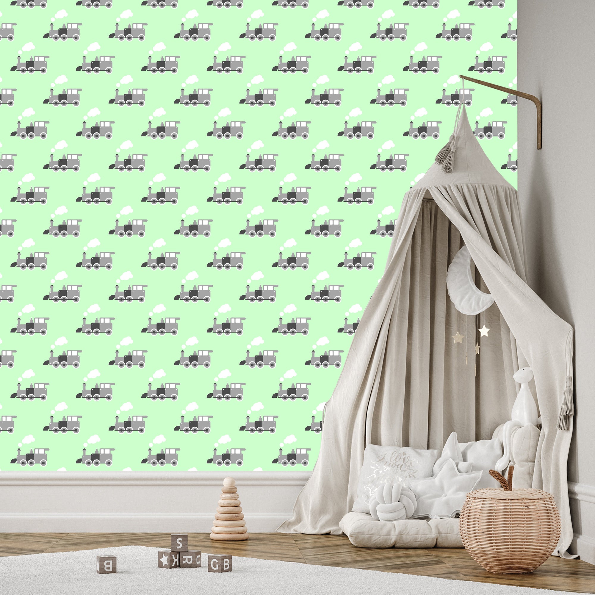 Tapeta Bajkowe Parowozy Retro