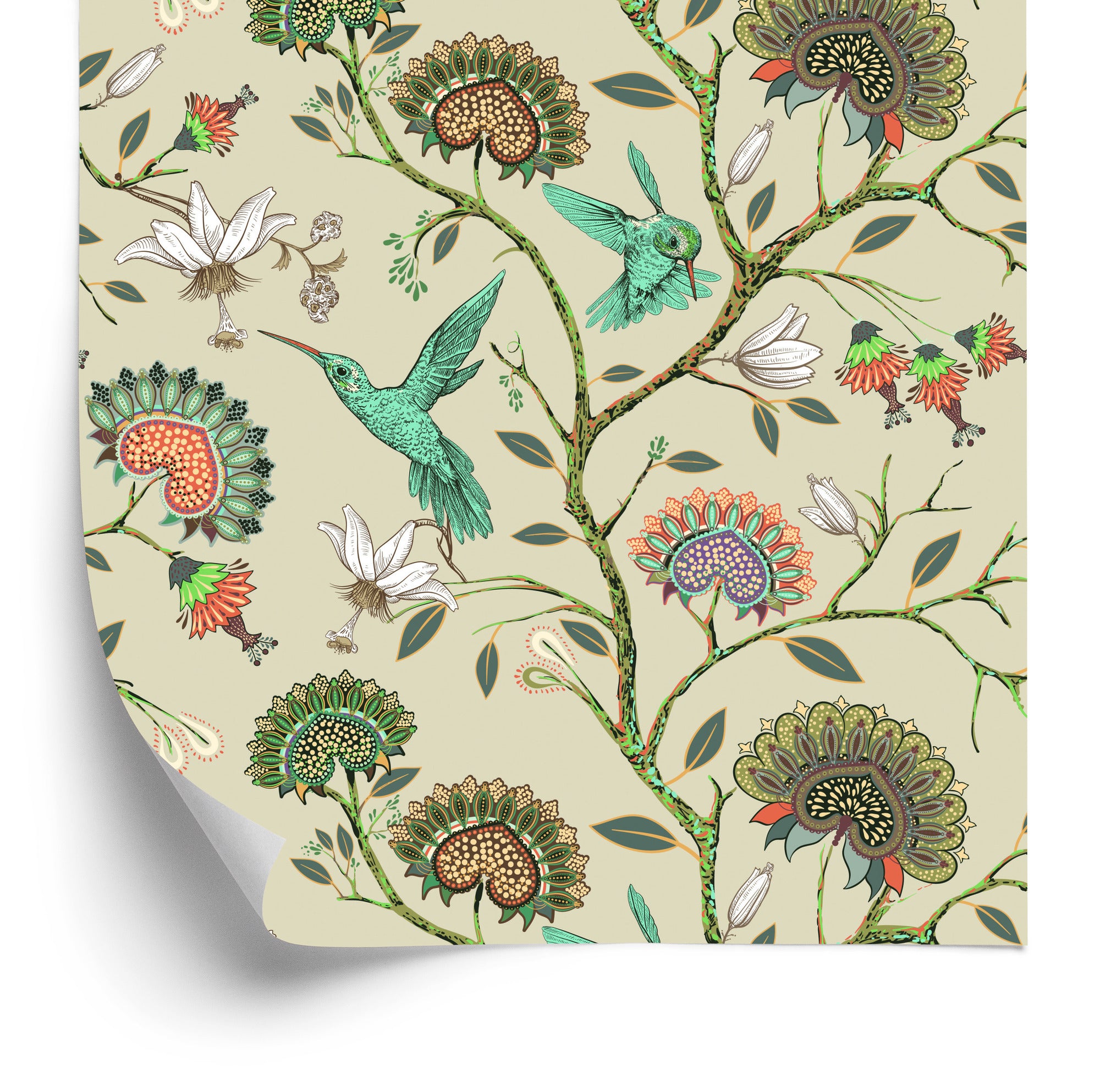 Tapeta Kolorowe Kolibry