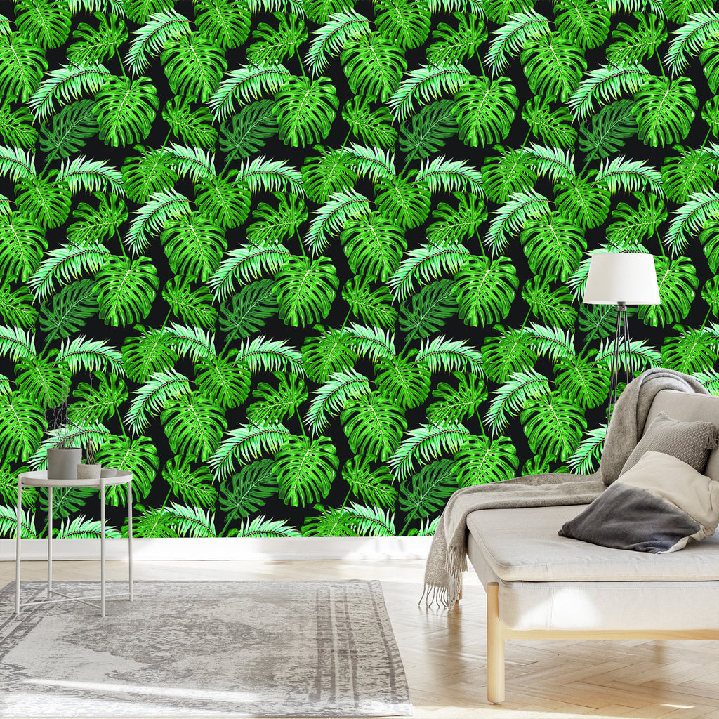 Tapeta Liście Palmy I Monstery