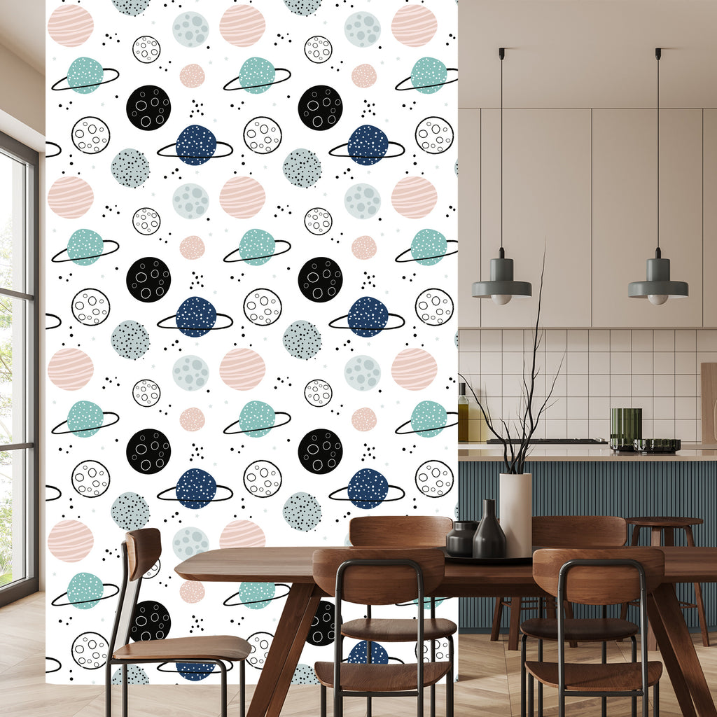 Tapeta Pastelowe Planety