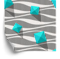 Tapeta Piramidy Na Czarno - Białym Tle - Efekt 3D