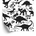Tapeta Dinozaury Liście, Do Pokoju Dziecka