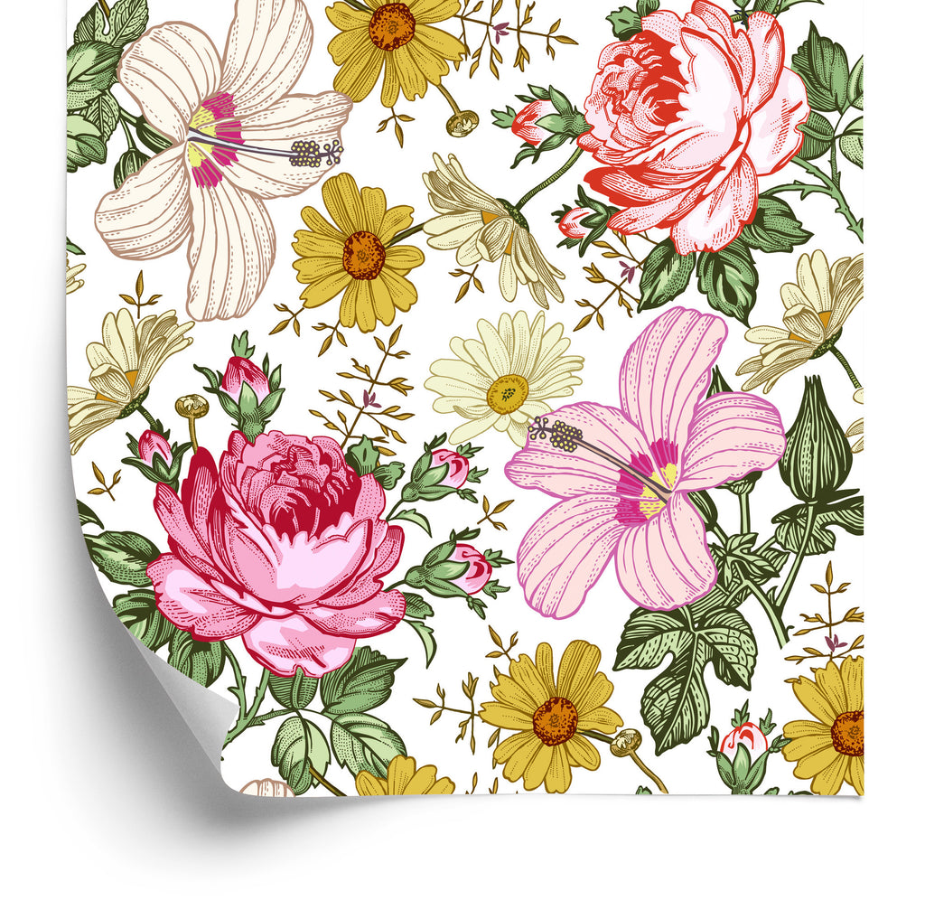 Tapeta Do Sypialni W Kwiaty