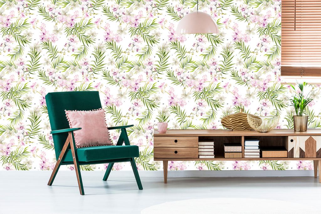 Tapeta Do Salonu Storczyki Orchidea Kwiaty Natura