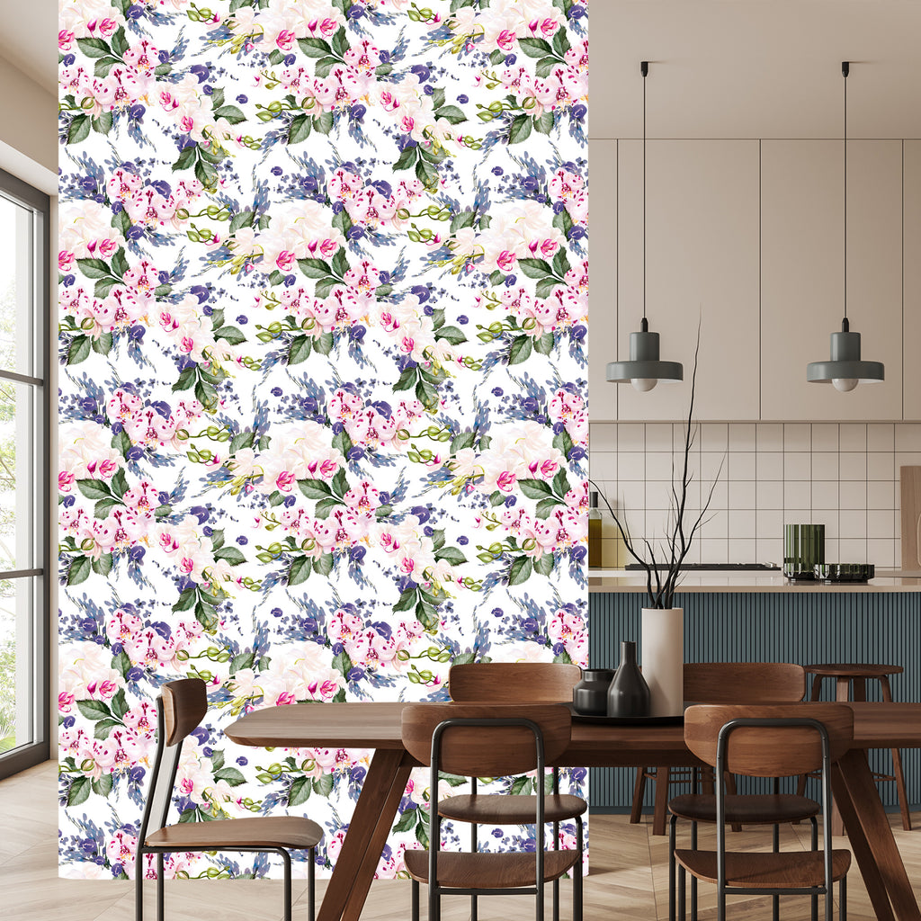 Tapeta Do Salonu Zieleń Kwiaty Storczyki Orchidea
