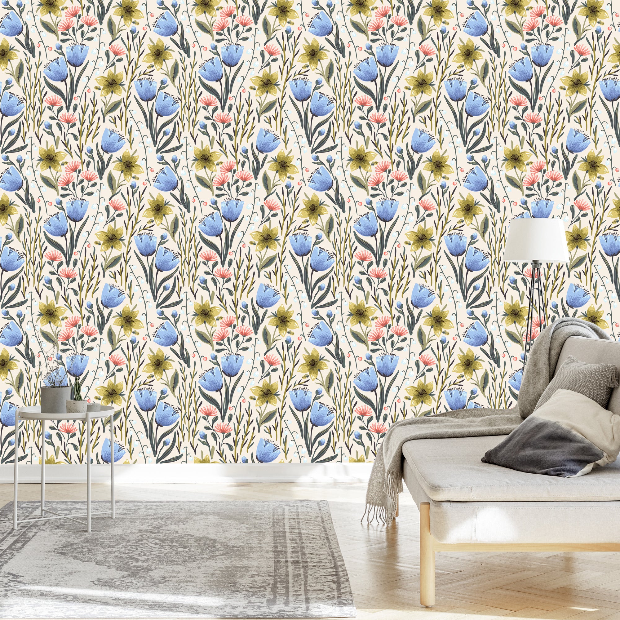 Tapeta Kwiaty Polne W Stylu Vintage