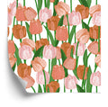 Tapeta Wiosenne Tulipany W Stylu Vintage