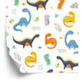 Tapeta Do Pokoju Chłopca Dinozaury Kwiaty