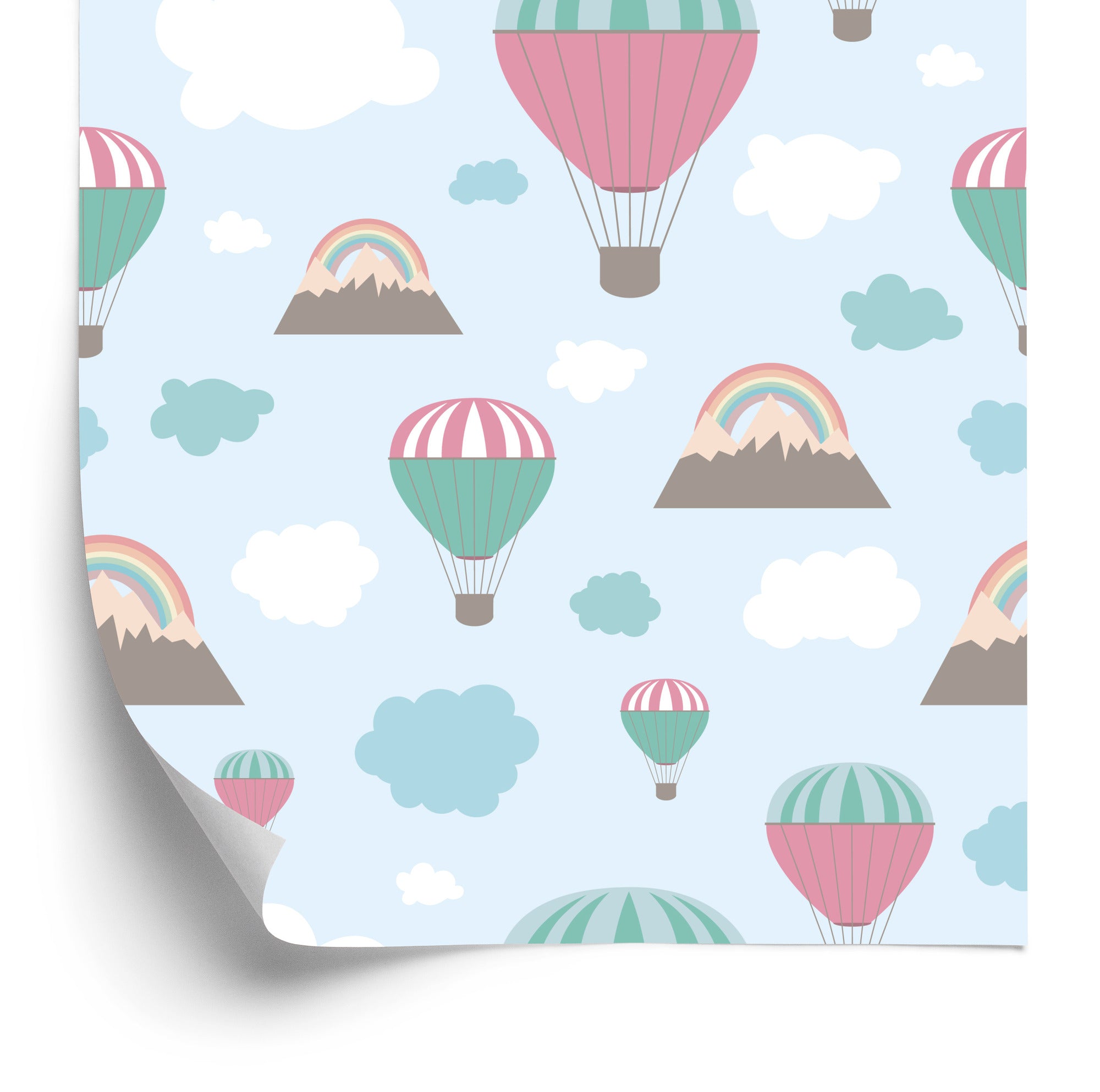 Tapeta Balony Nad Górami
