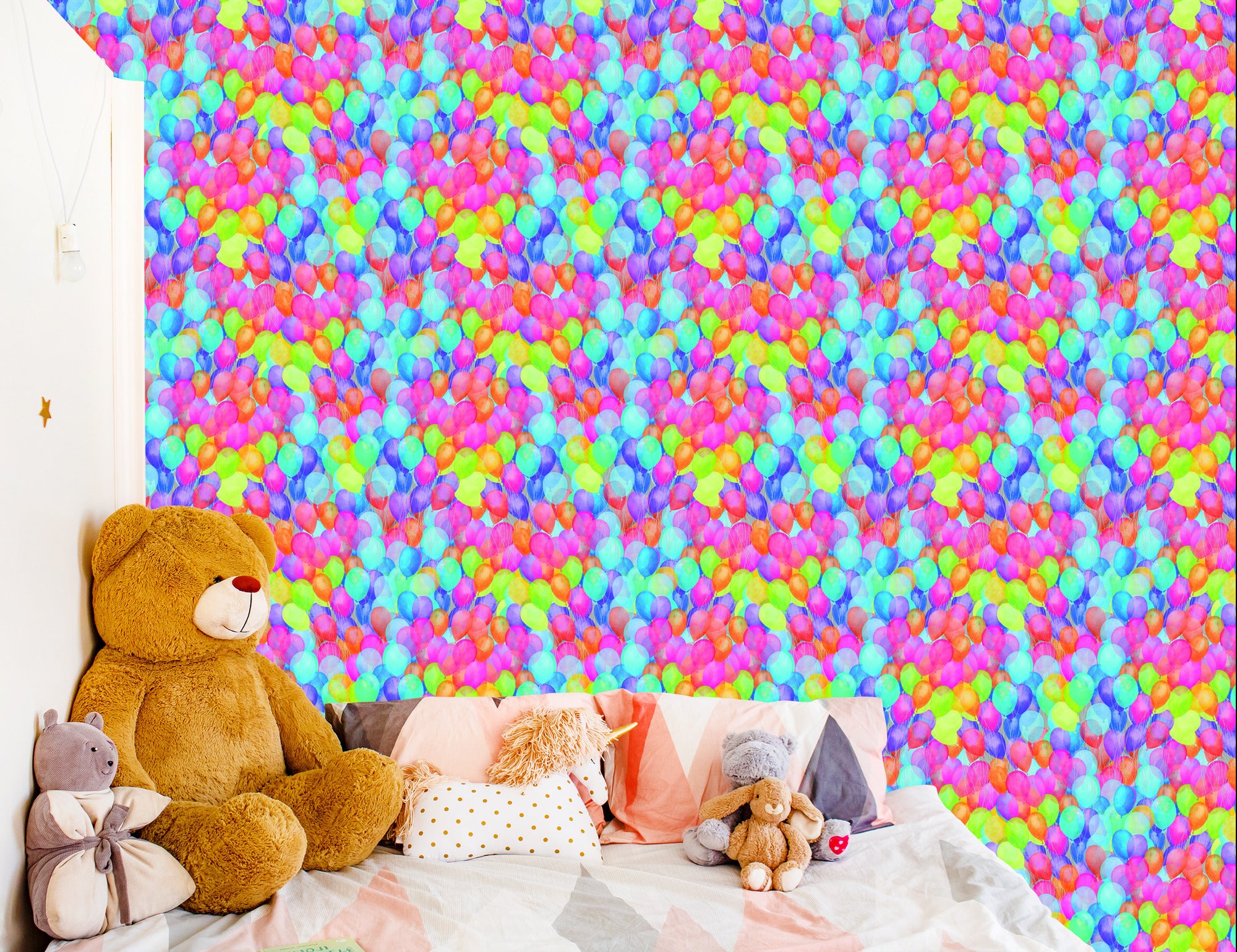 Tapeta Wielobarwne Balony