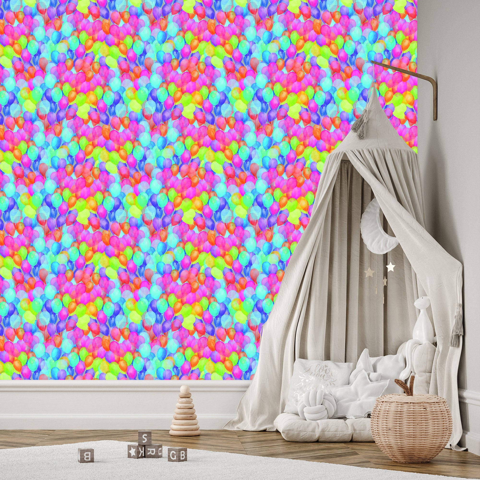 Tapeta Wielobarwne Balony