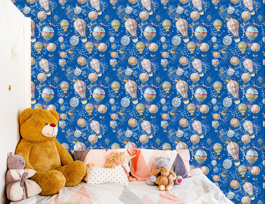 Tapeta Balony Z Niebieskim Tłem