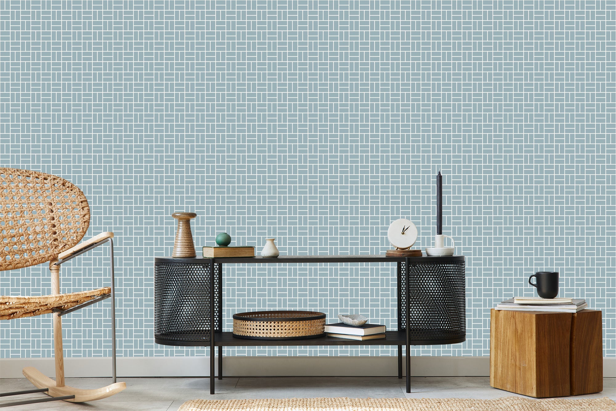 Tapeta Wzór Geometryczny W Stylu Retro