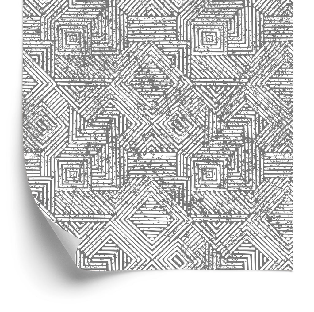 Tapeta Geometryczna W Stylu Vintage