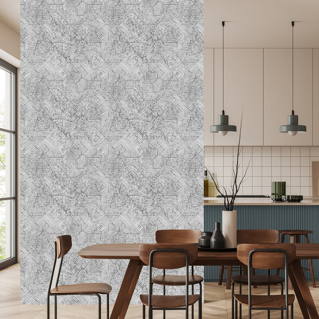 Tapeta Geometryczna W Stylu Vintage