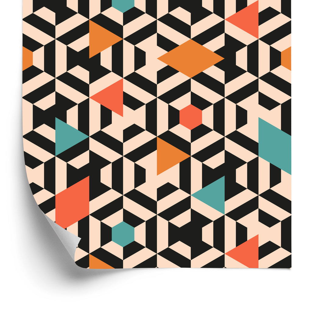 Tapeta Kolorowe Geometryczne Wzory