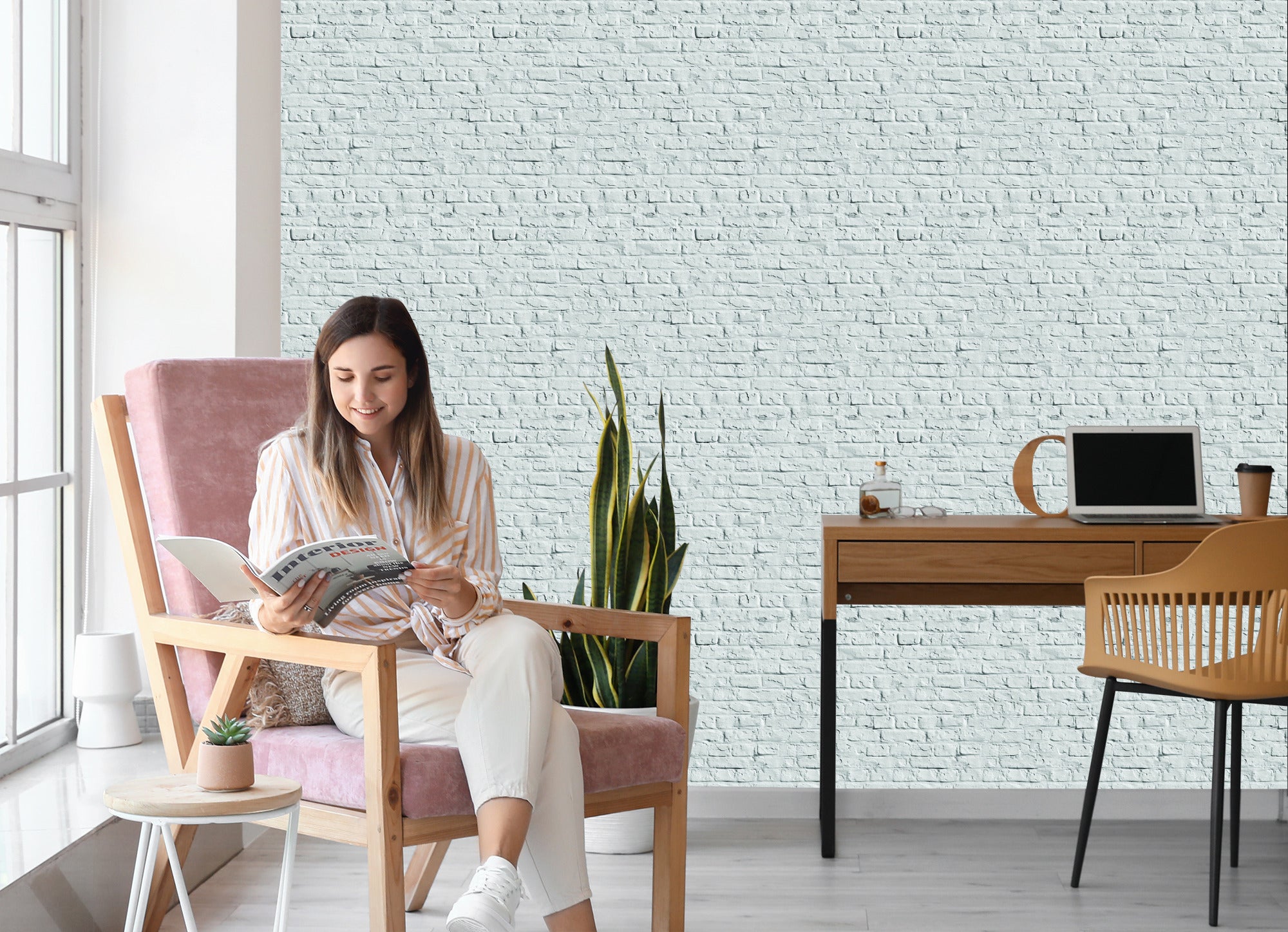 Tapeta Cegła Kamień Mur 3D