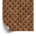 Tapeta Drewniany Wzór Geometryczny 3D