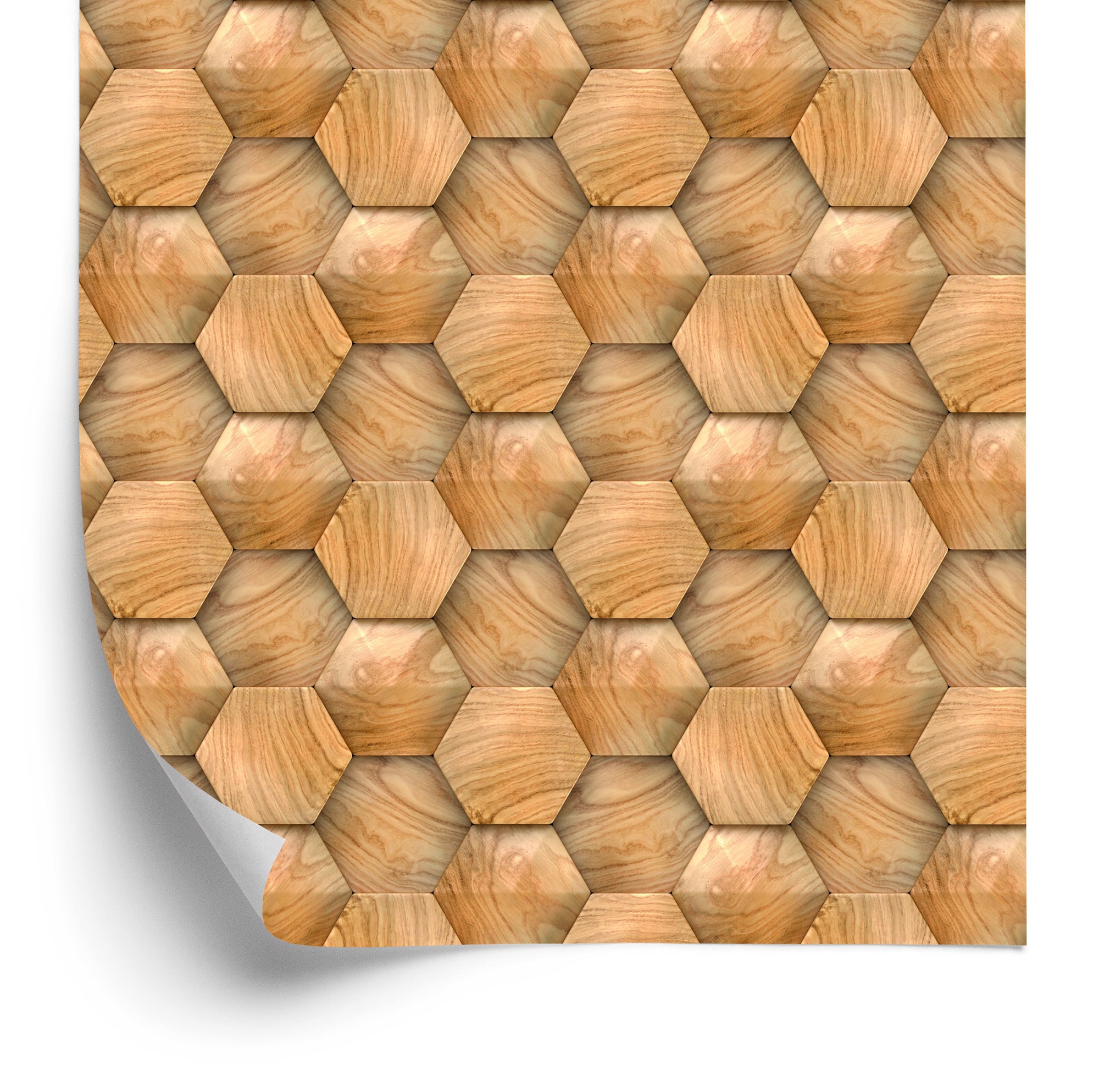 Tapeta Wzór Drewniany 3D Nowoczesny