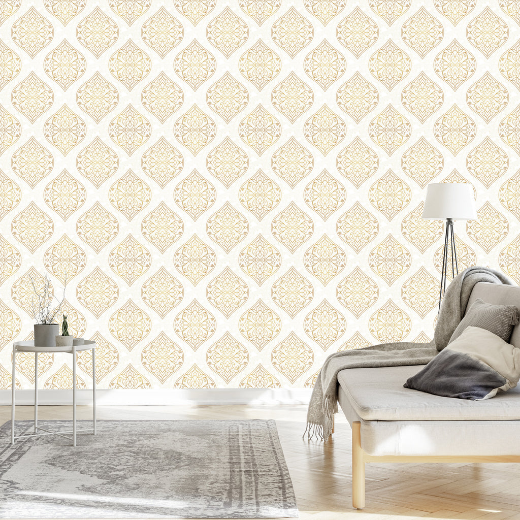 Tapeta Retro - Ornamenty W Stylu Wschodnim