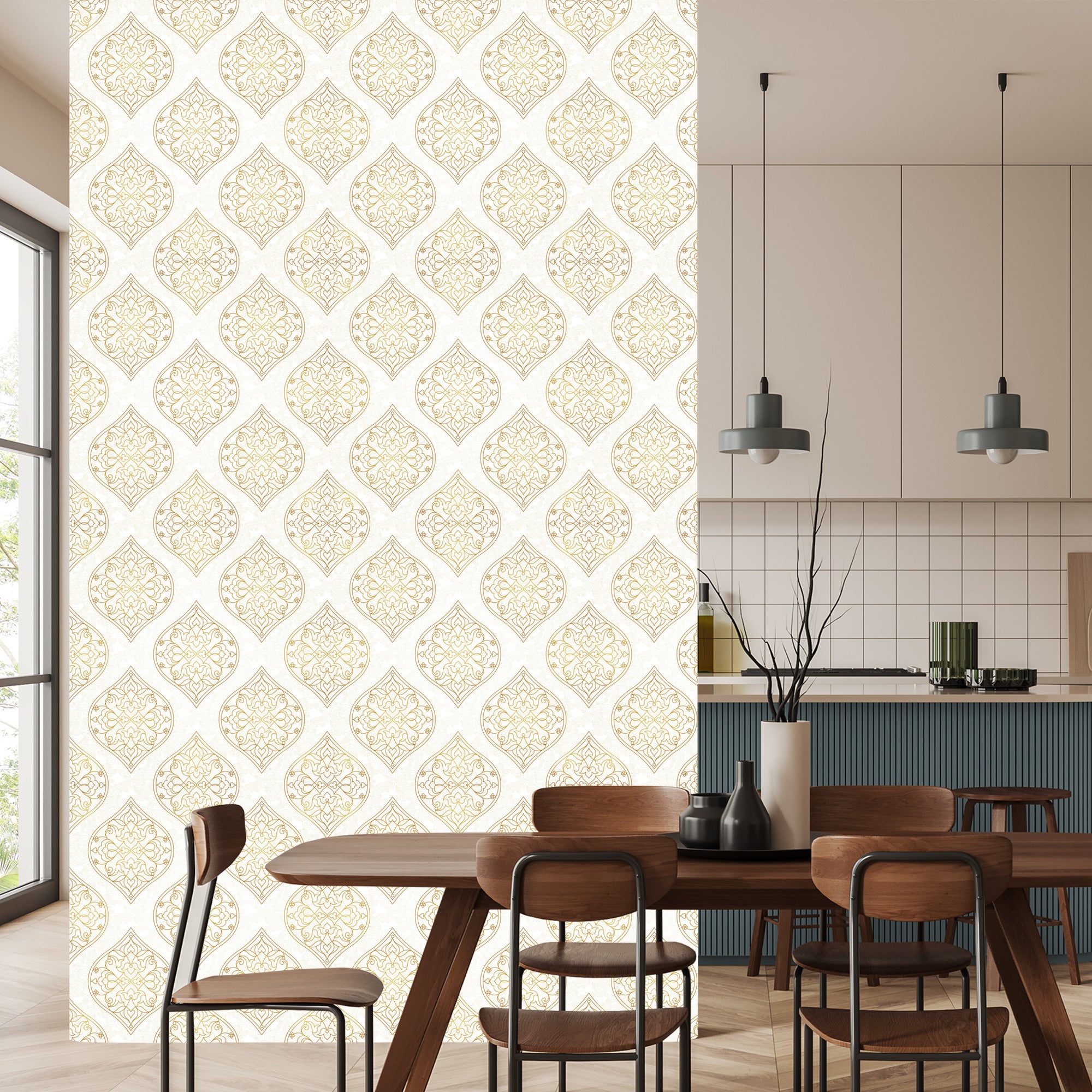 Tapeta Retro - Ornamenty W Stylu Wschodnim