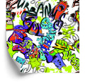 Tapeta Graffiti Z Kolorowymi Potworami