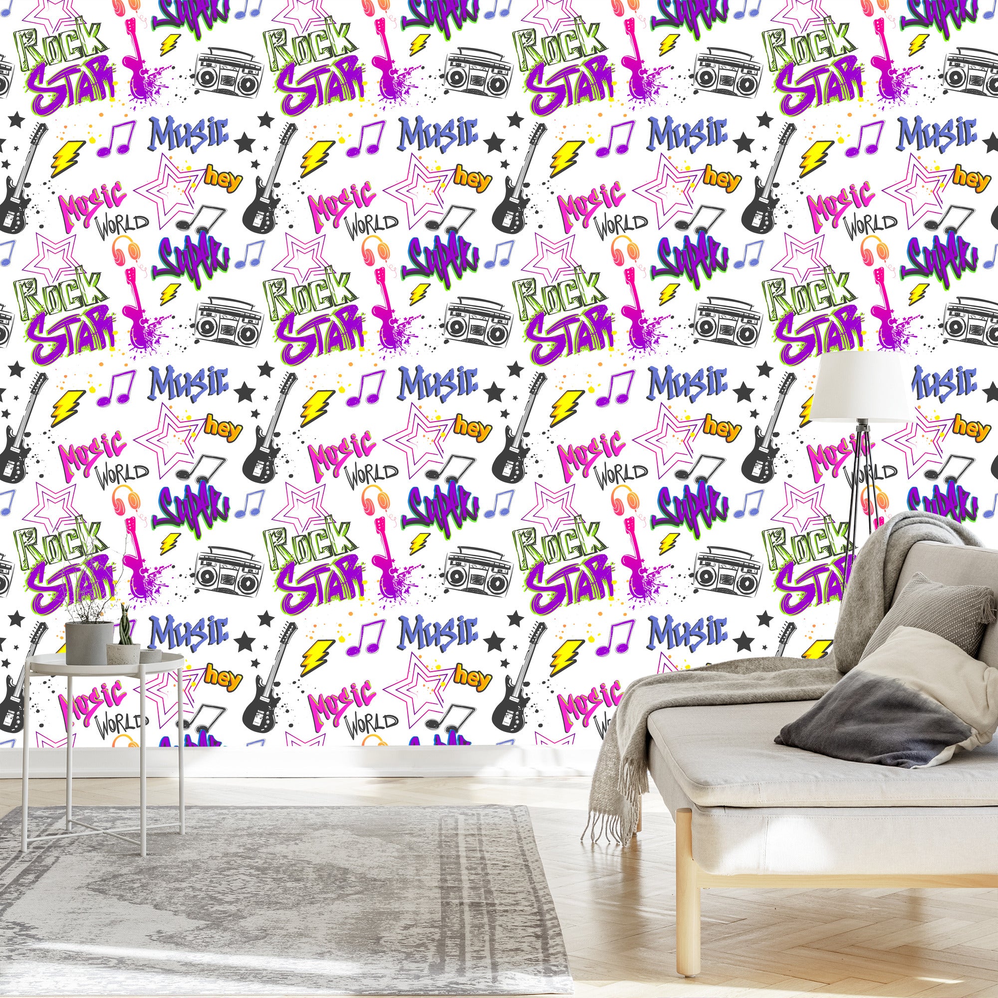 Tapeta Muzyczne Graffiti