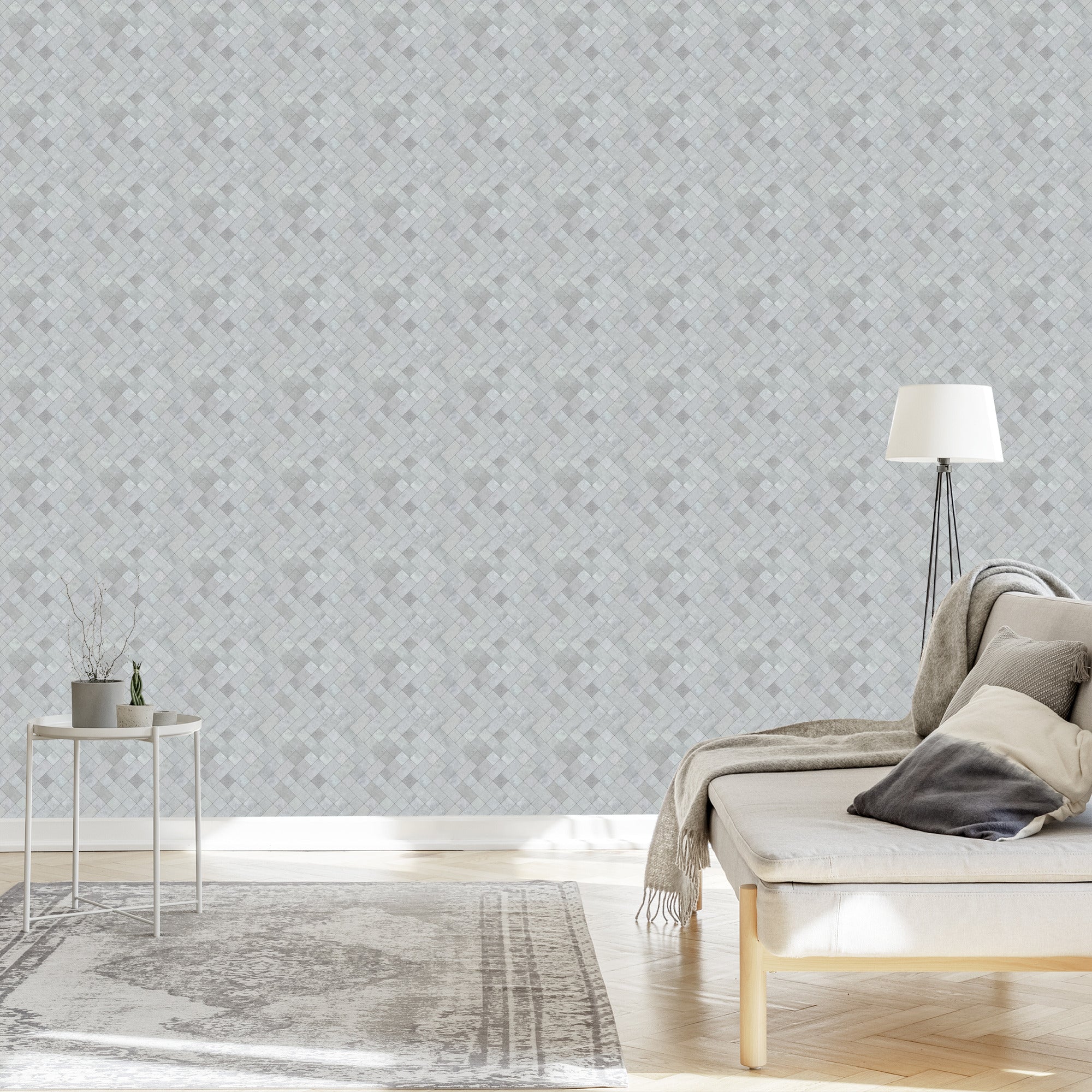 Tapeta Modernistyczny Beton W Formie Mozaiki
