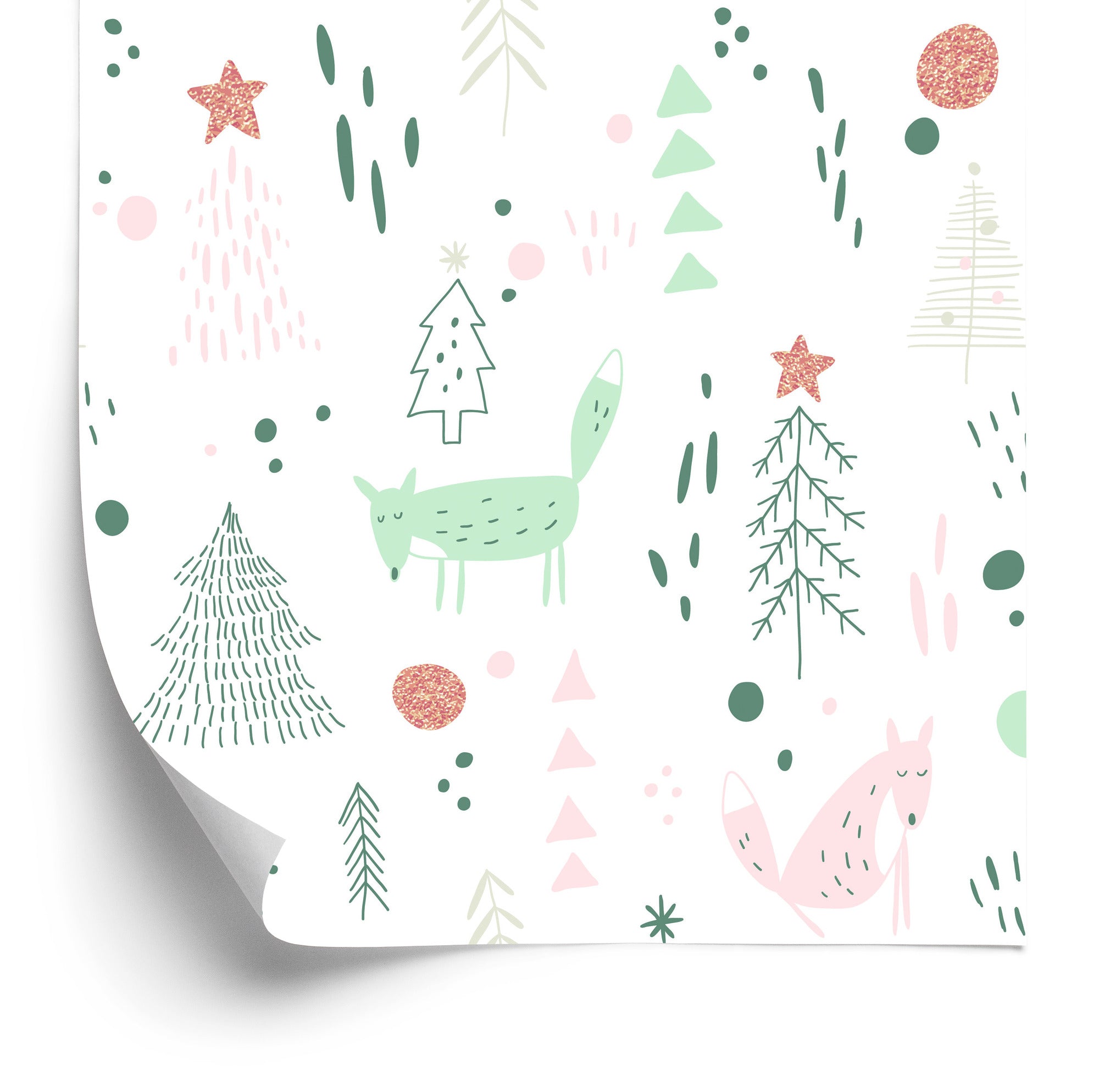 Tapeta Dla Dzieci – Lisy W Lesie