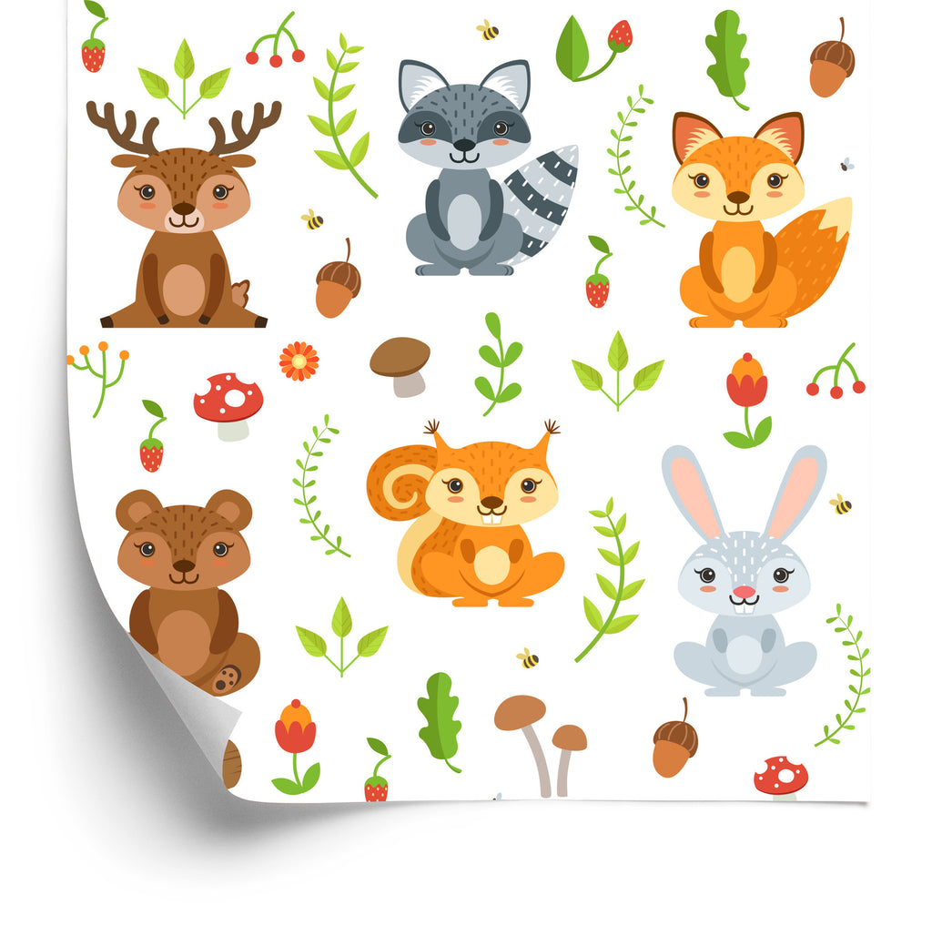 Tapeta Dla Dzieci – Leśni Przyjaciele