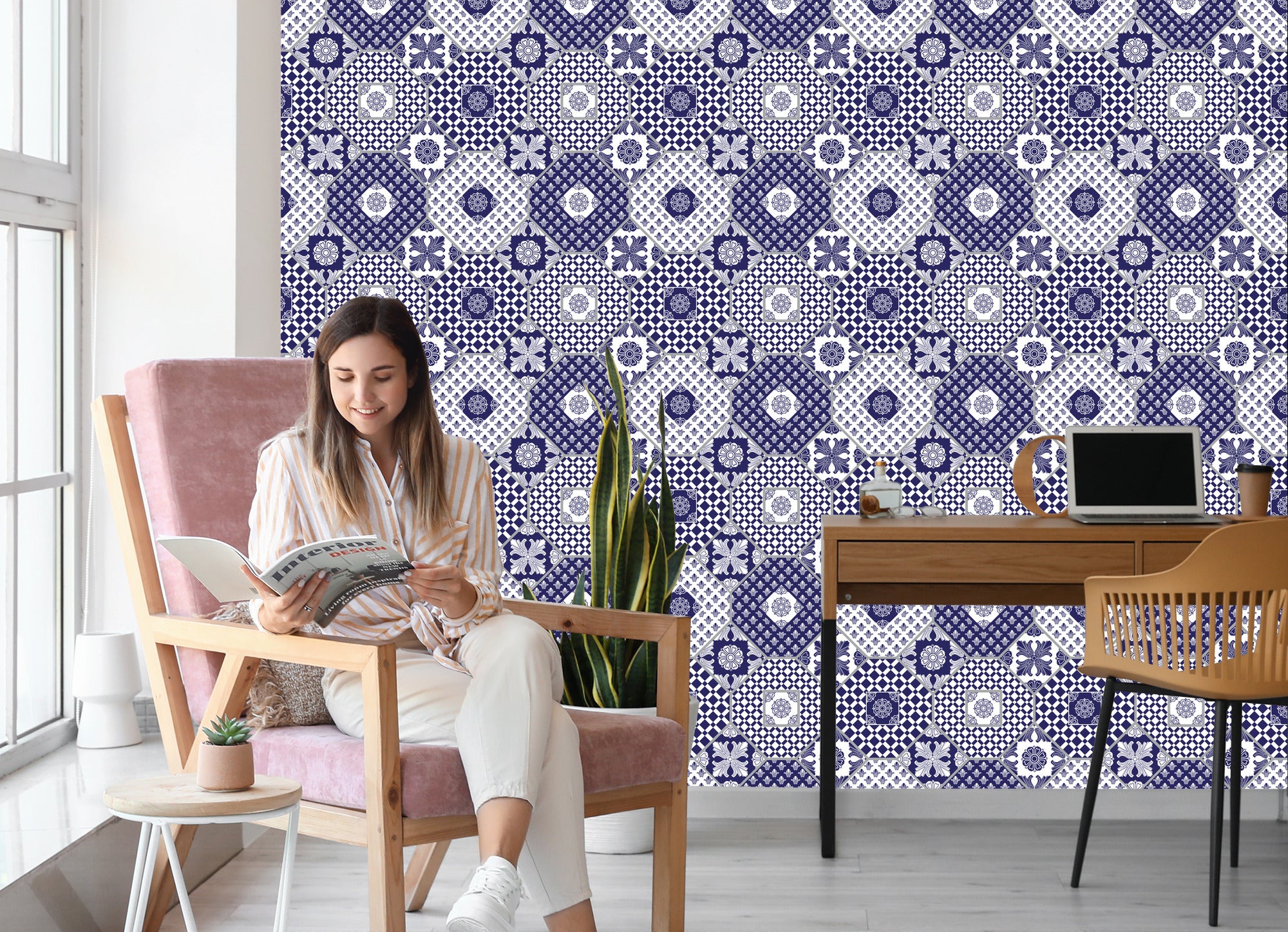 Tapeta Ornamenty - Patchwork
