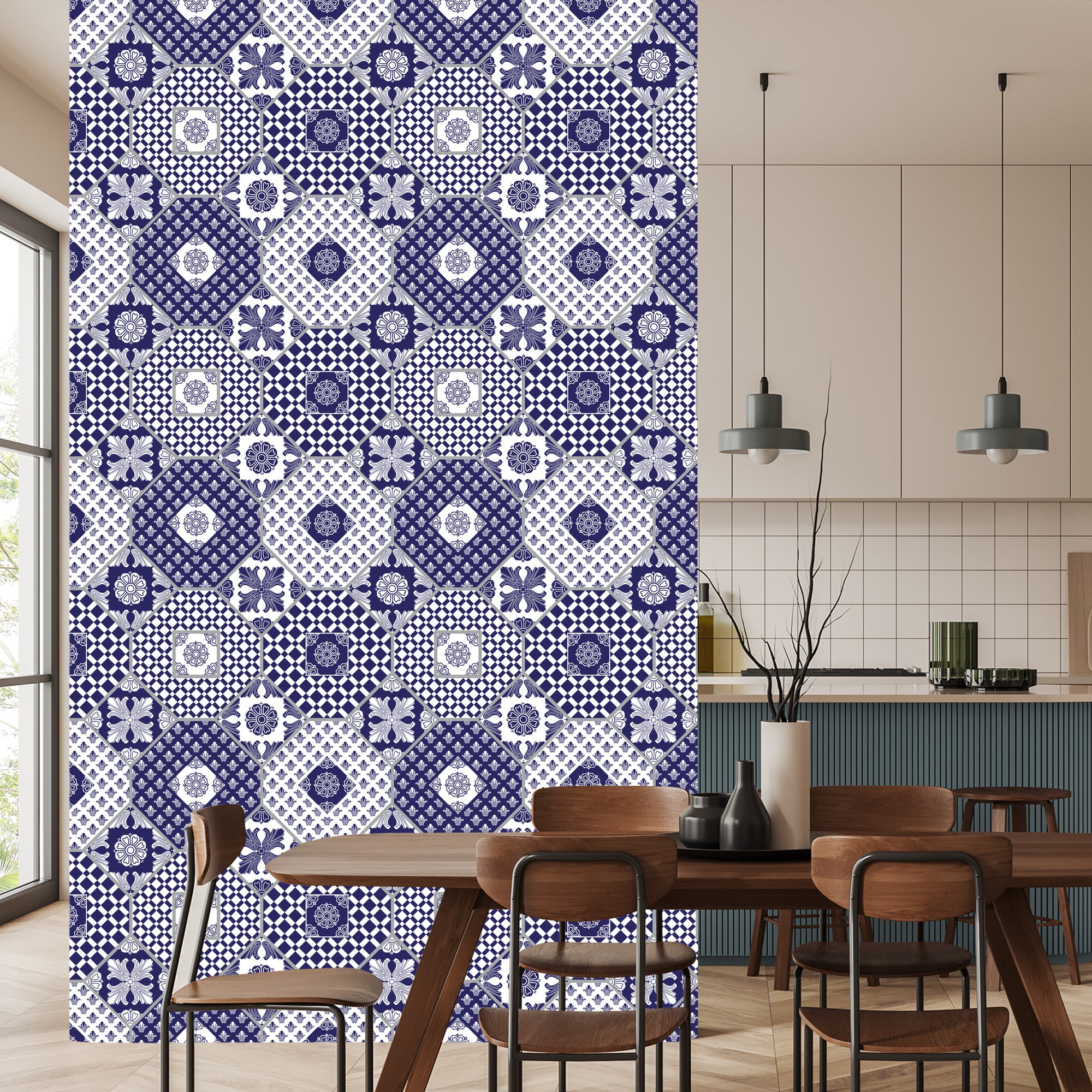 Tapeta Ornamenty - Patchwork