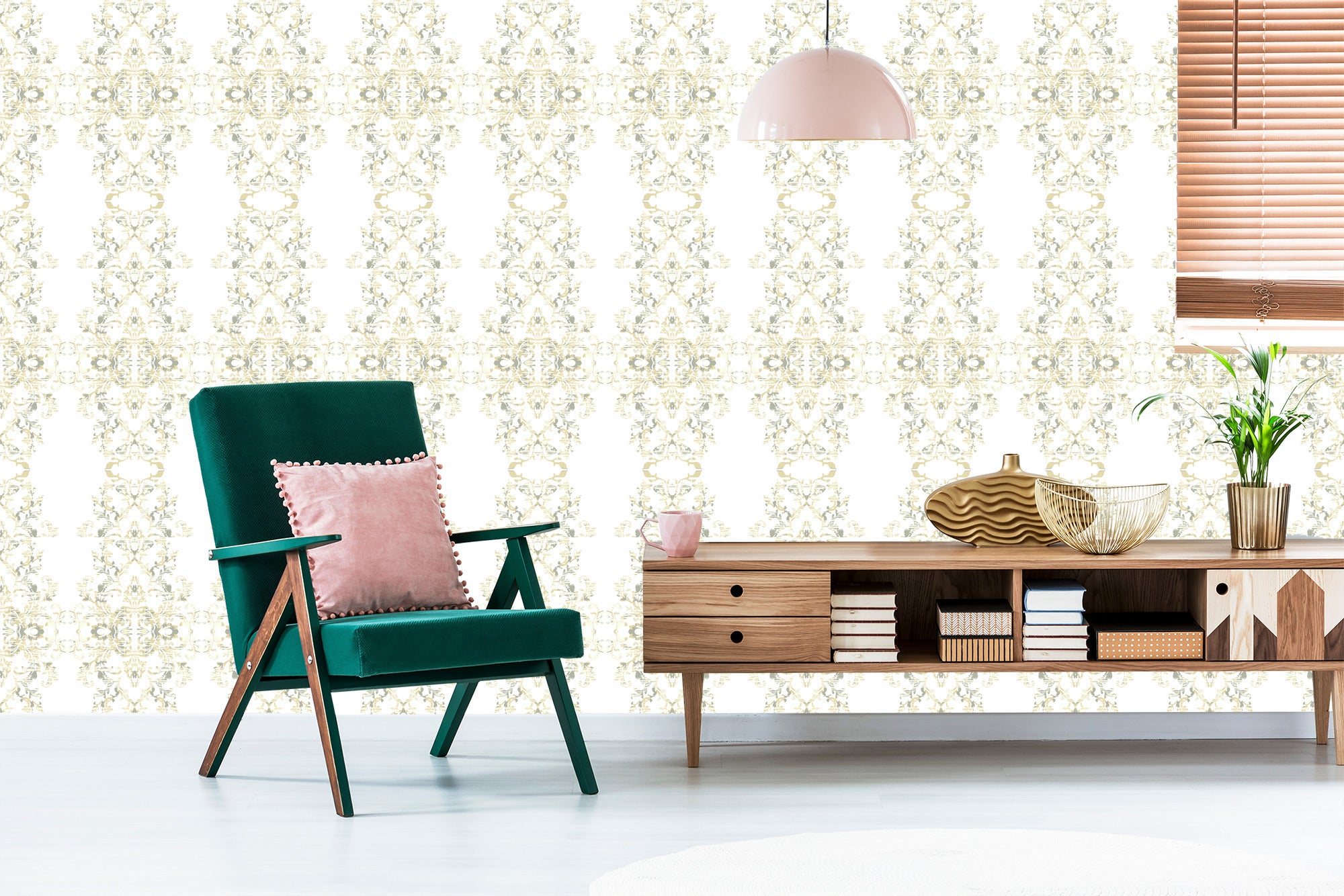 Tapeta Ornamenty W Stylu Barokowym
