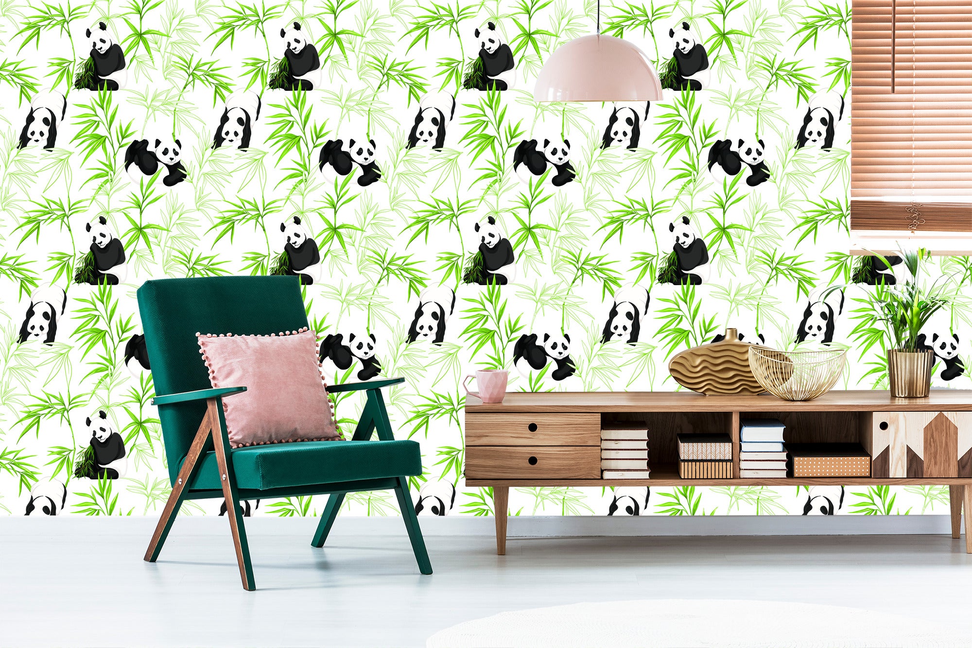 Tapeta – Pandy I Rośliny