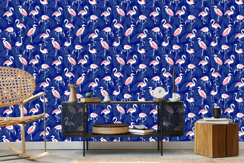 Tapeta – Flamingi