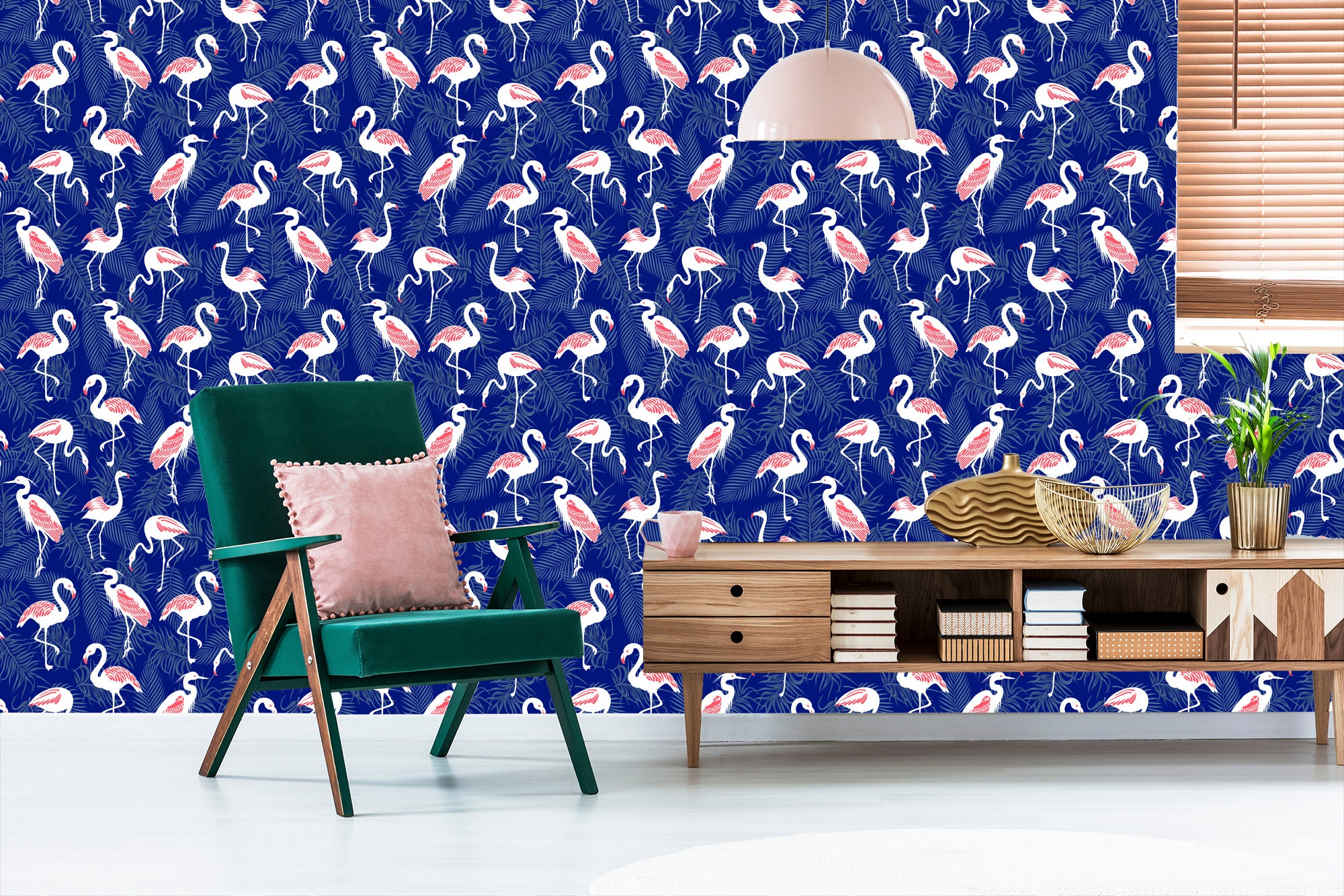 Tapeta – Flamingi
