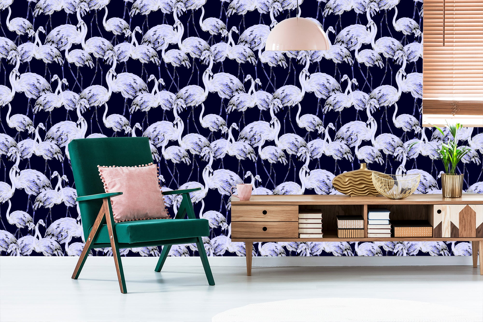 Tapeta – Flamingi