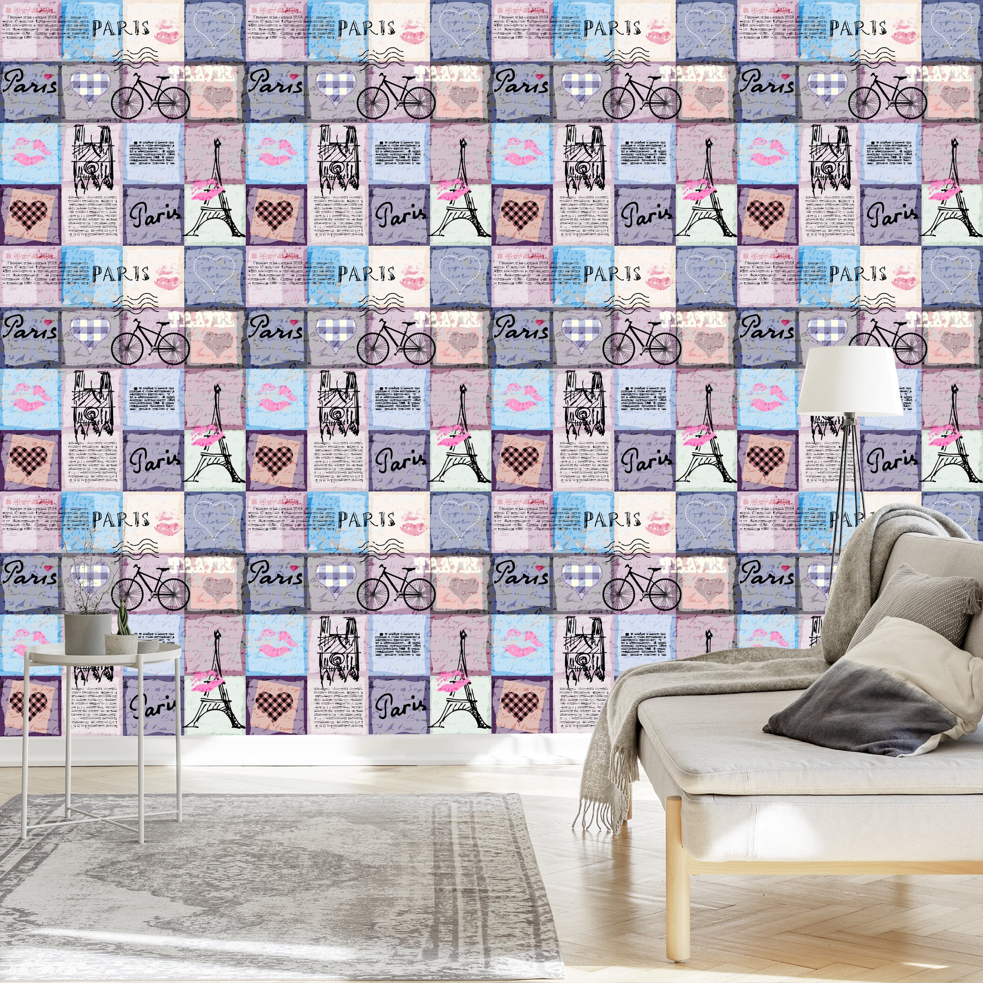 Tapeta Paryski Patchwork