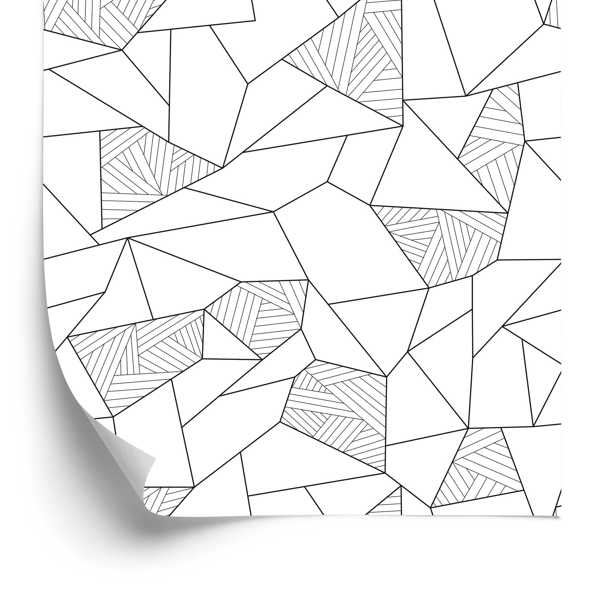 Tapeta Czarno Biały Wzór Geometryczny